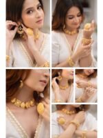 Traditional Gold-Tone Jewellery Set for Women - Image 3