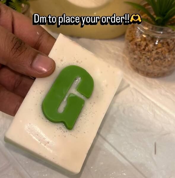 Personalized Initial Handmade Soap Bar