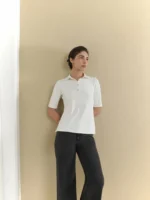 Ribbed Shirt - Off White - Image 2