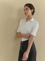 Ribbed Shirt - Off White - Image 3